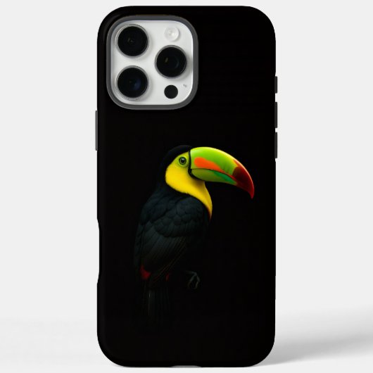Schwarzes 4 Luxe iPhone 16 Pro Max , Keil-Schnabel Case-Mate iPhone Hülle (Rückseite)