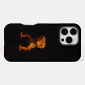 Schwarzes 4 Luxe iPhone 16 Pro Max, Leopardgecko Hülle (Rückseite (Horizontal))
