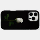 Schwarzes 4 Luxe iPhone 16 Pro Max, pure weiße Ros Case-Mate iPhone Hülle (Rückseite (Horizontal))