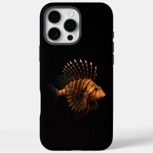 Schwarzes 4 Luxe iPhone 16 Pro Max, Roter Löwenfis Max Hülle