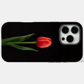 Schwarzes 4 Luxe iPhone 16 Pro Max, Rubinrote Tulp Case-Mate iPhone Hülle (Rückseite (Horizontal))