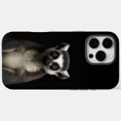 Schwarzes 4 Luxe iPhone 16 Pro Max, Sanfter Lemur Case-Mate iPhone Hülle (Rückseite (Horizontal))