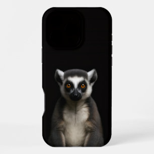 Schwarzes 4 Luxe iPhone 16 Pro Max, Sanfter Lemur Max Hülle