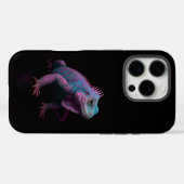 Schwarzes 4 Luxe iPhone 16 Pro, Rosa Leguan Case-Mate iPhone Hülle (Rückseite (Horizontal))