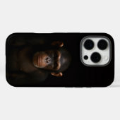 Schwarzes 4 Luxe iPhone 16 Pro, Serener Schimpanse Case-Mate iPhone Hülle (Rückseite (Horizontal))