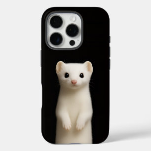 Schwarzes 4 Luxe iPhone 16 Pro, stilvolles Hermeli Pro Hülle
