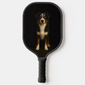 Schwarzes 4 Luxe Pickleball-Paddle, Aussie Shepher Pickleball Schläger (Rückseite)
