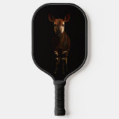 Schwarzes 4 Luxe Pickleball-Paddle, Wald-Okapi Pickleball Schläger (Vorderseite)