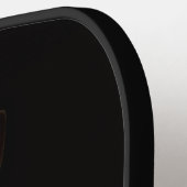 Schwarzes 4 Luxe Pickleball-Paddle, Wald-Okapi Pickleball Schläger (Linke Seite)
