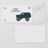 schwarzes 4x4 visitenkarte (Vorne/Hinten)