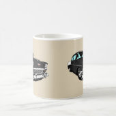 Schwarzes '56 Shoebox Kaffeetasse (Mittel)