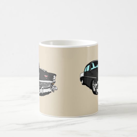 Schwarzes '56 Shoebox Kaffeetasse (Mittel)