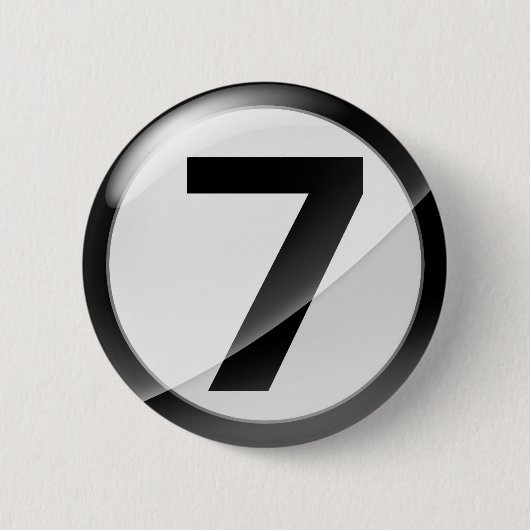 Schwarzes 7 button (Vorderseite)