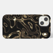 Schwarzes abstraktes Case-Mate iPhone-Case iPhone Hülle (Rückseite (Horizontal))