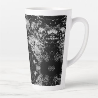 Schwarzes abstraktes Design Milchtasse