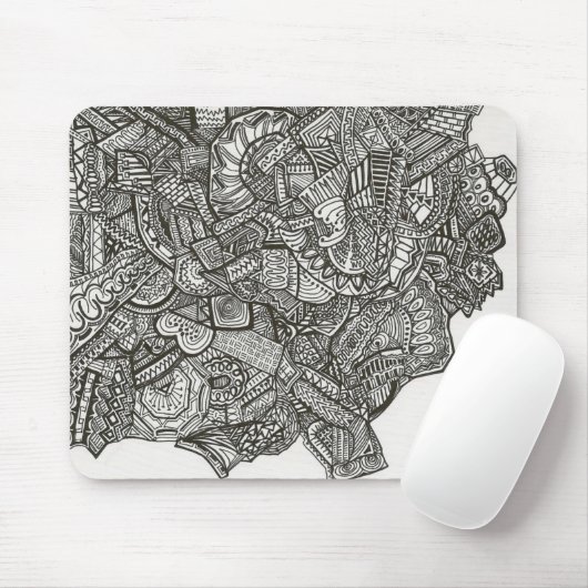 Schwarzes abstraktes mousepad (Mit Mouse)