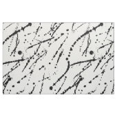 Schwarzes abstraktes Spritzer Wiederholmuster Stoff (Fat Quarter (45,7 x 55,9 cm))