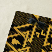 Schwarzes Adam-Blitz-Dreiecksmuster Strandtuch (Beispiel)