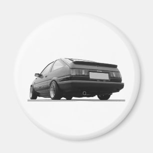 Schwarzes AE86 u. Weiß Magnet