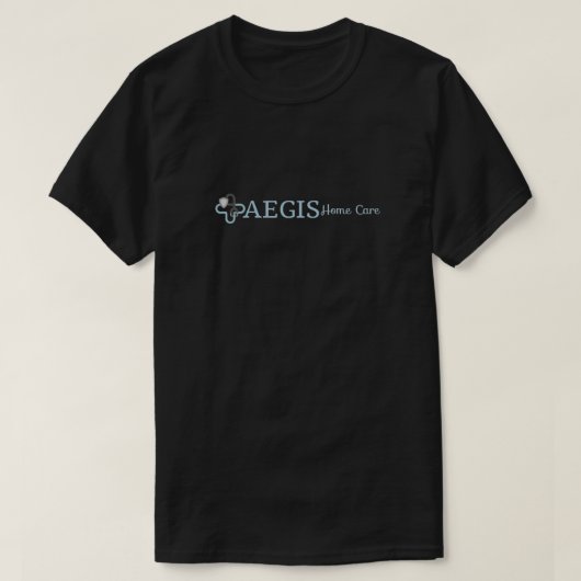 Schwarzes Aegis T-Shirt (Design vorne)