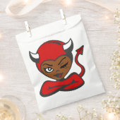Schwarzes Afrikanisches Halloween-Teufel-Pinup-Mäd Geschenktütchen (Ausgeschnitten)
