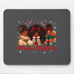 Schwarzes afrikanisches Mädchen amerikanisches Mel Mousepad