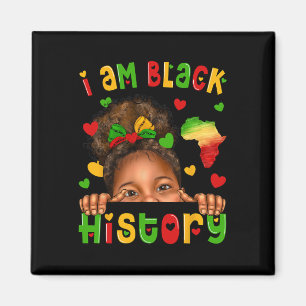 Schwarzes Afro-Mädchen Afrikanisch Amerikanische K Magnet
