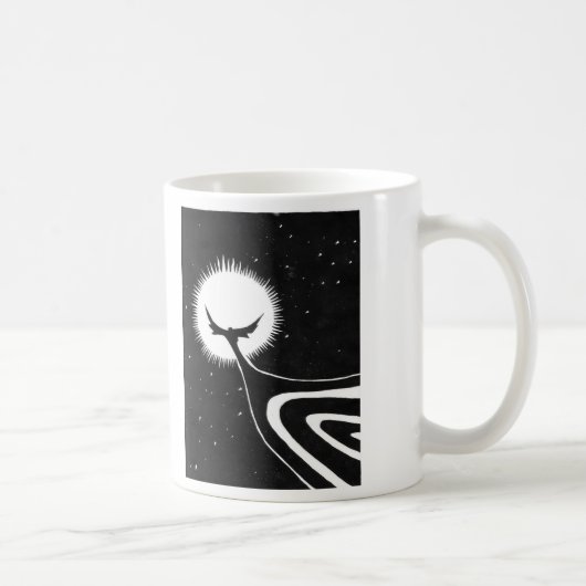 Schwarzes als Todesbonbon als Liebe heiß als Hölle Kaffeetasse (Rechts)