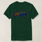 Schwarzes Alternate Design eines Mandarinfish T-Shirt (Design vorne)