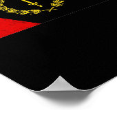 Schwarzes amerikanisches Kulturerbe-Flag 1967 Poster (Ecke)