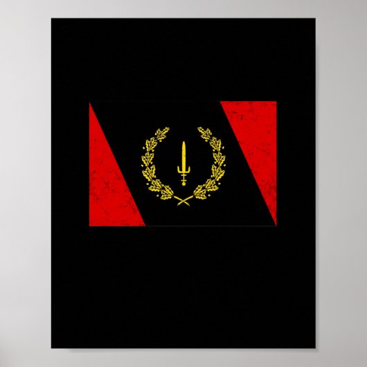 Schwarzes amerikanisches Kulturerbe-Flag 1967 Poster (Vorne)