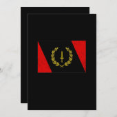 Schwarzes amerikanisches Kulturerbe-Flag 1967 Save The Date (Vorne/Hinten)