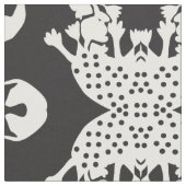 Schwarzes Amoeba-Monster-Gewebe Stoff (Nahaufnahme)