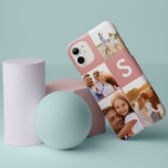 Schwarzes Anfangsmonogramm des modernen Fotos Case-Mate iPhone Hülle<br><div class="desc">Modernes Foto Collage schwarz erste Monogramm Design. Ein modernes Design Multi-Foto Design. Ändern Sie die Farbe,  um sie anzupassen. Teil einer Sammlung.</div>