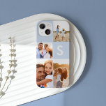 Schwarzes Anfangsmonogramm des modernen Fotos Case-Mate iPhone Hülle<br><div class="desc">Modernes Foto Collage schwarz erste Monogramm Design. Ein modernes Design Multi-Foto Design. Ändern Sie die Farbe,  um sie anzupassen. Teil einer Sammlung.</div>