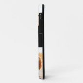 Schwarzes Anfangsmonogramm des modernen Fotos Case-Mate iPhone Hülle (Hinten/Links)