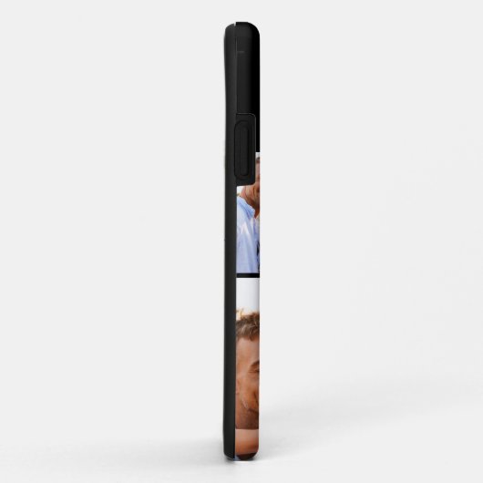 Schwarzes Anfangsmonogramm des modernen Fotos Case-Mate iPhone Hülle (Hinten/Rechts)