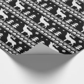 Schwarzes angemessenes geschenkpapier (Ecke)