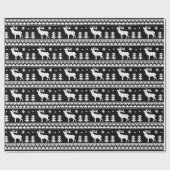 Schwarzes angemessenes geschenkpapier (Flach)