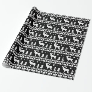 Schwarzes angemessenes geschenkpapier