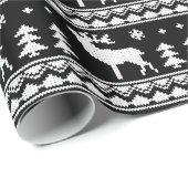 Schwarzes angemessenes geschenkpapier (Rolleneckpunkt)