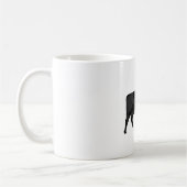 Schwarzes Angus Kaffeetasse (Links)