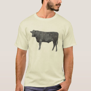 Schwarzes Angus T-Shirt