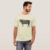 Schwarzes Angus T-Shirt (Vorne ganz)