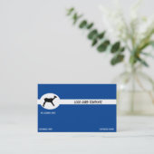 Schwarzes antikes Hirschlogo Visitenkarte (Stehend Vorderseite)