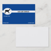 Schwarzes antikes Hirschlogo Visitenkarte (Vorne/Hinten)