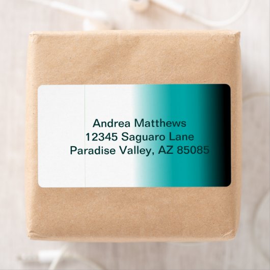 Schwarzes Aquamarines Weißes Ombre (Insitu)