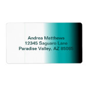 Schwarzes Aquamarines Weißes Ombre (Vorne)