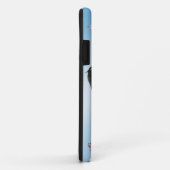 Schwarzes Aquarell-friesisches Pferd auf Case-Mate iPhone Hülle (Hinten/Rechts)