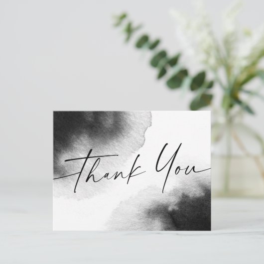 Schwarzes Aquarell handgeschriebenes Skript vielen Postkarte (Stehend Vorderseite)